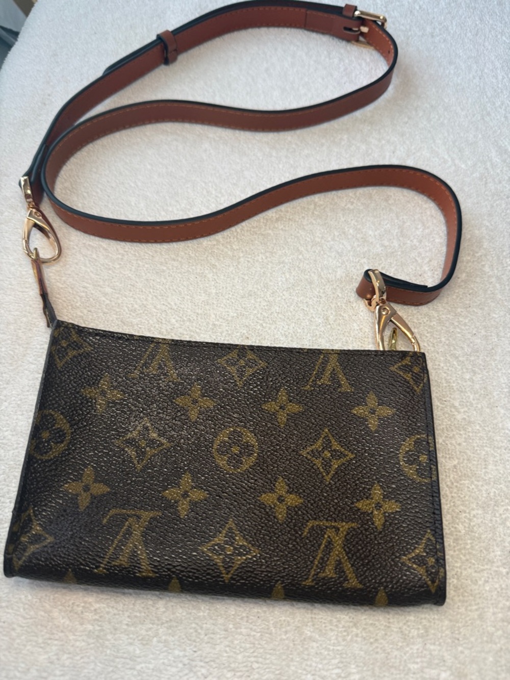 Authentic Louis Vuitton Monogram Bucket PM Accessories Pochette